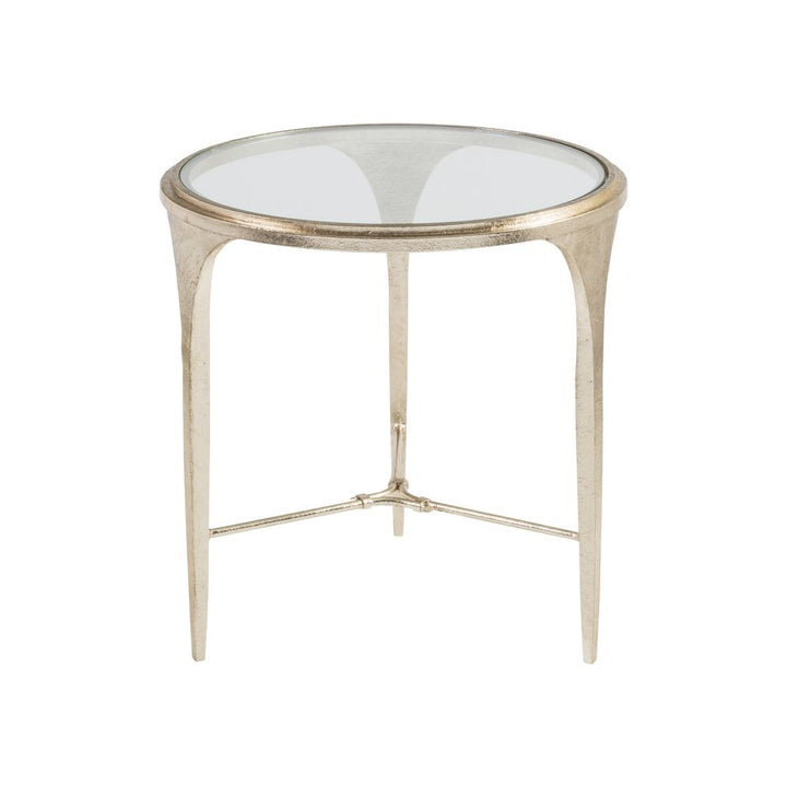 Side Tables Porto Champagne Round End Table - Champagne