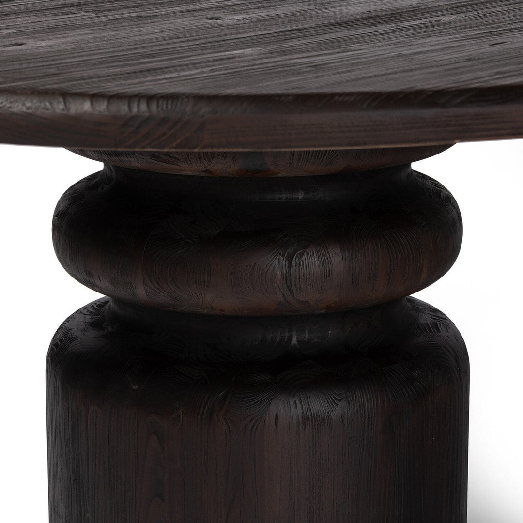 Hudson Round Dining Table - Burnt Pine