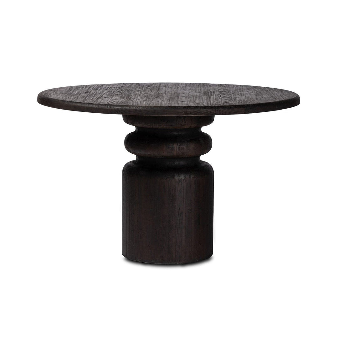 Hudson Round Dining Table - Burnt Pine