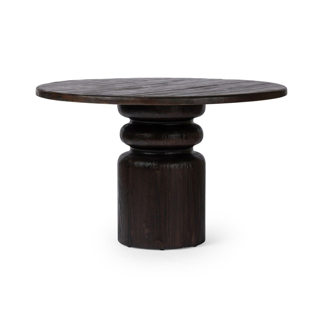 Hudson Round Dining Table - Burnt Pine