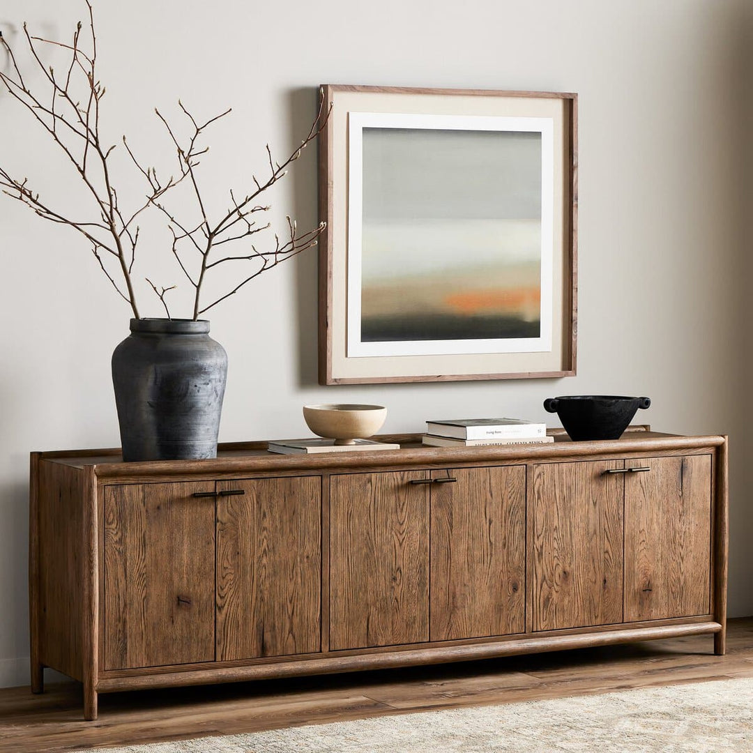 Glenview 6 Door Sideboard - Weathered Oak