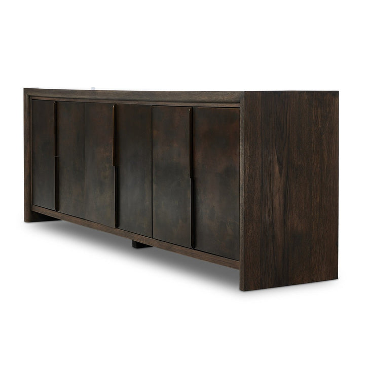 Anderson 6 Door Sideboard - Espresso Oak - Dark Brown