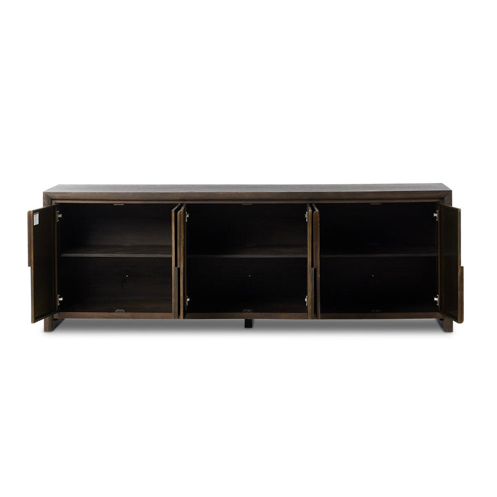 Anderson 6 Door Sideboard - Espresso Oak - Dark Brown