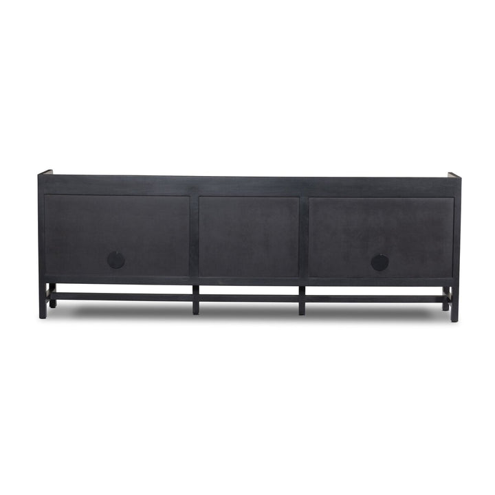 Harmony Sideboard - Black Wash Mango W/ Black Cane - 96"