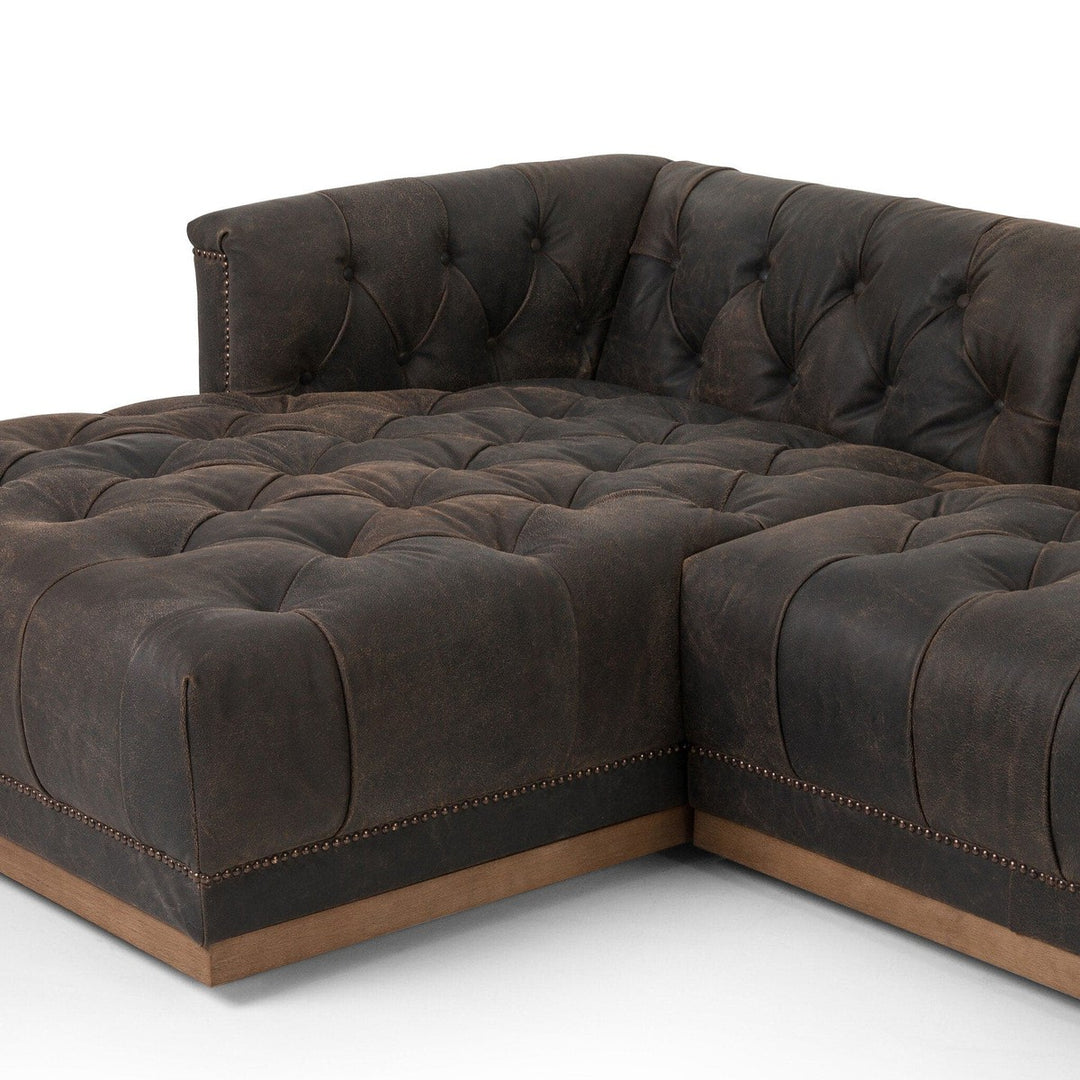 Larkin 2-Piece Sectional - Destroyed Black - Left Arm Facing 109"