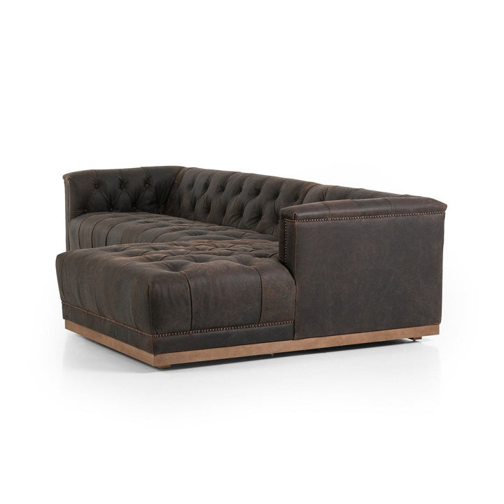 Larkin 2-Piece Sectional - Destroyed Black - Right Arm Facing 109"