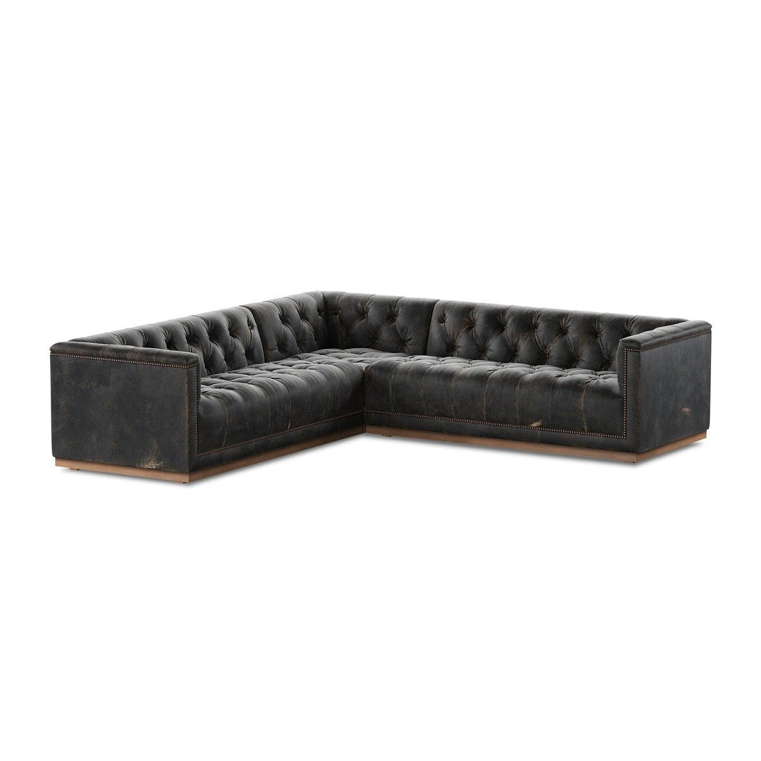 Larkin 3-Piece Sectional - Destroyed Black - 101"