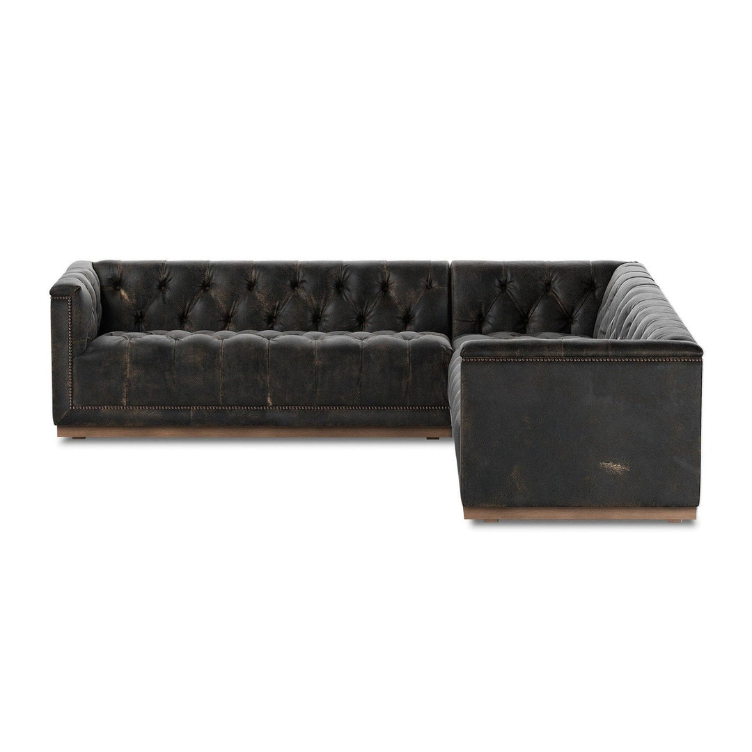 Larkin 3-Piece Sectional - Destroyed Black - 101"