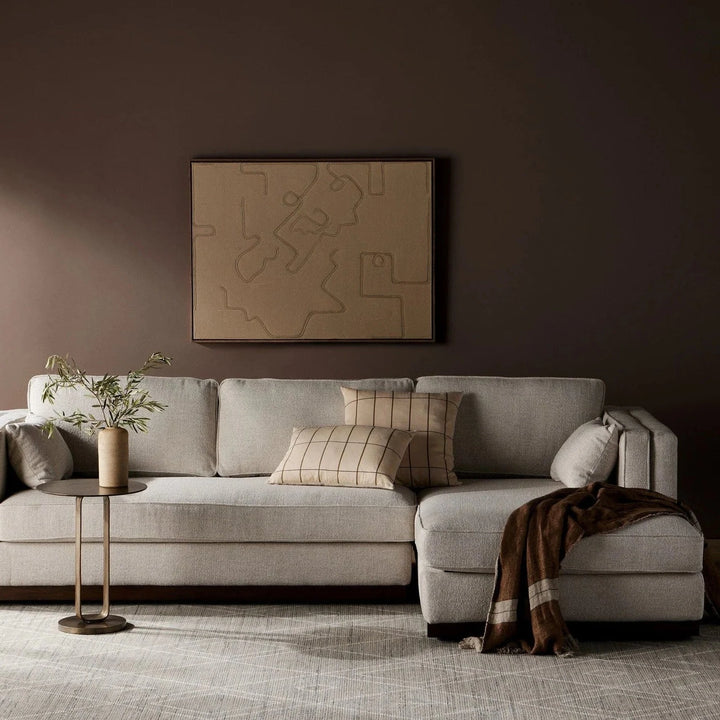 Lawrence 2pc RAF Sectional - Nova Taupe