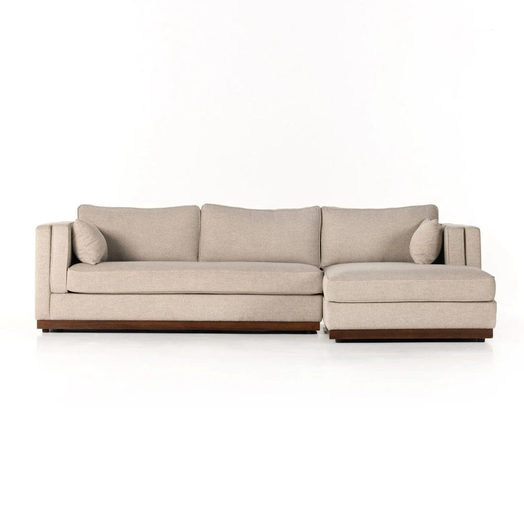 Lawrence 2pc RAF Sectional - Nova Taupe