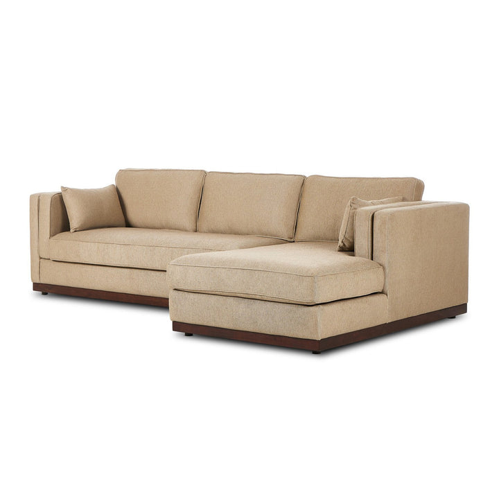 Emmett 2-Piece RAF Sectional W/ Chaise - Quenton Pebble