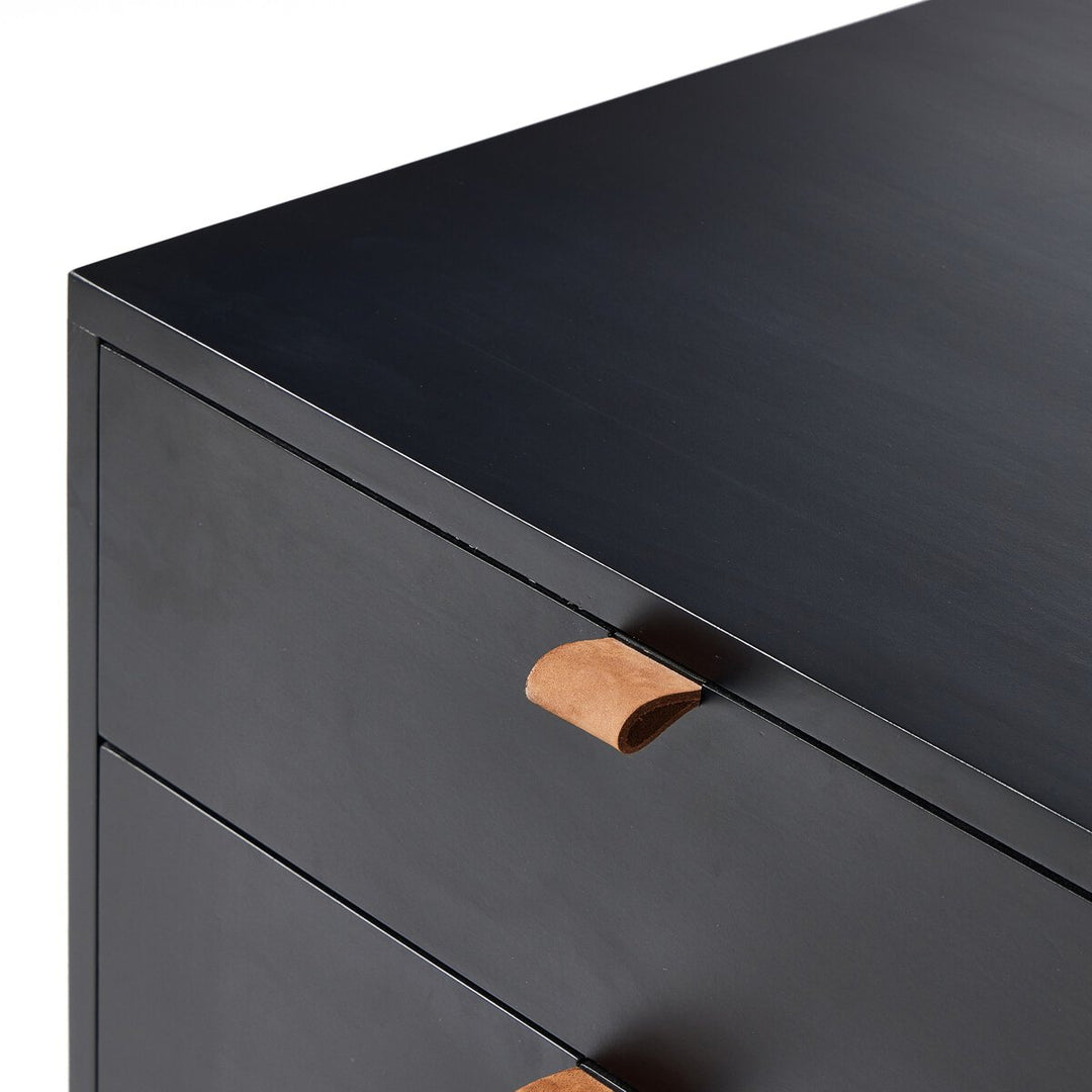 Troy Modular Wide Filing Cabinet - Black Wash Poplar