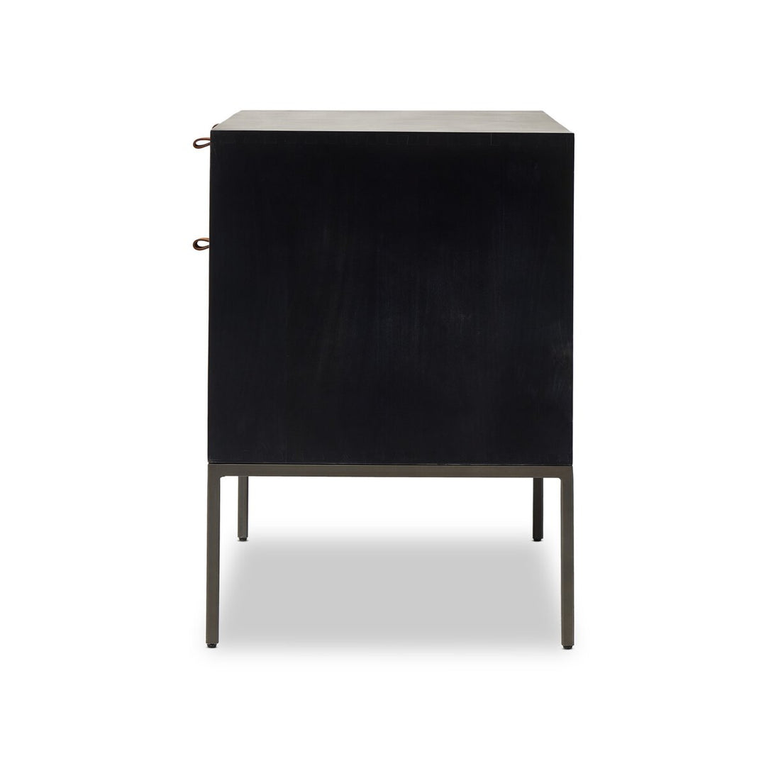 Troy Modular Wide Filing Cabinet - Black Wash Poplar