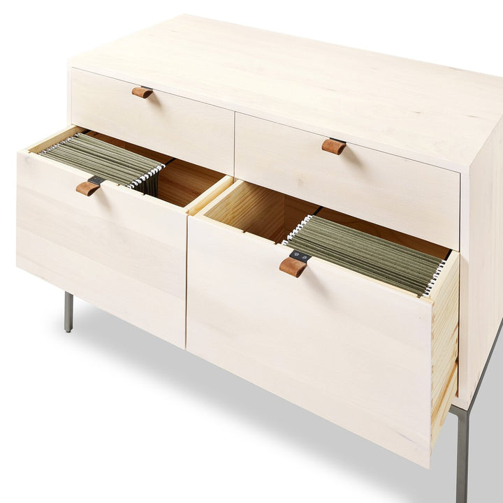 Troy Modular Wide Filing Cabinet - Dove Poplar