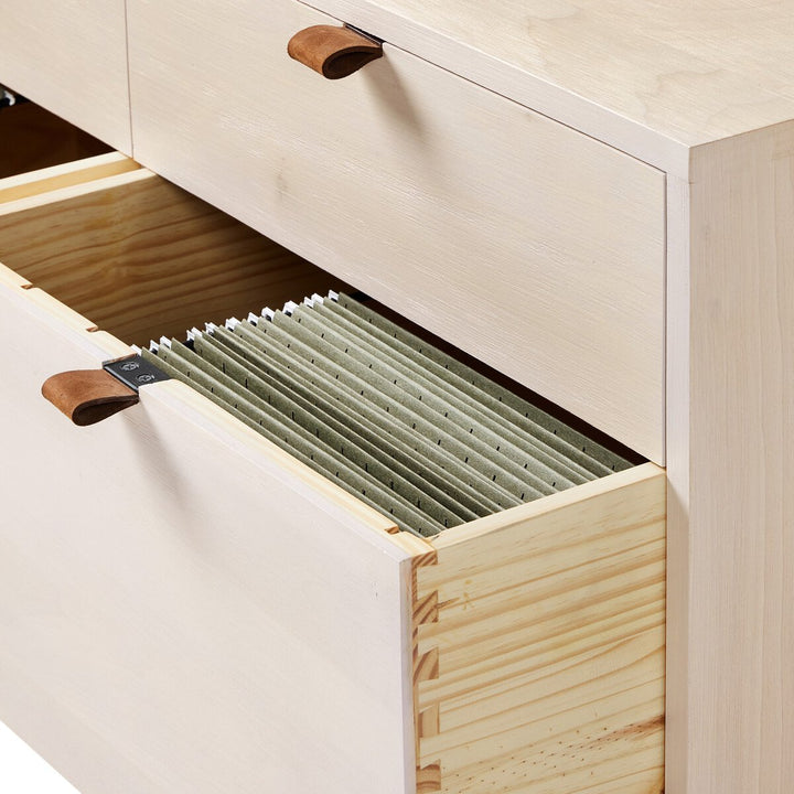 Troy Modular Wide Filing Cabinet - Dove Poplar