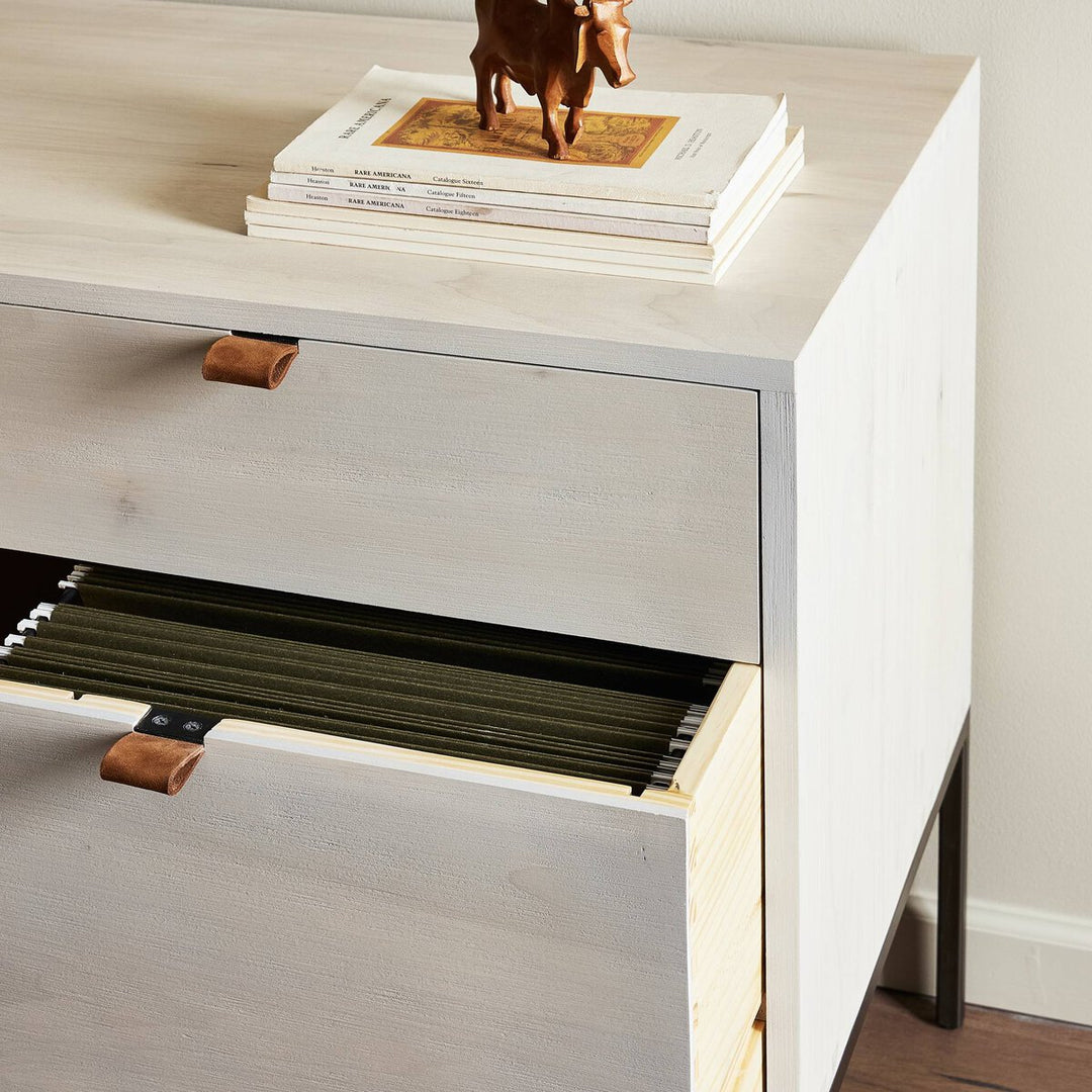 Troy Modular Wide Filing Cabinet - Dove Poplar