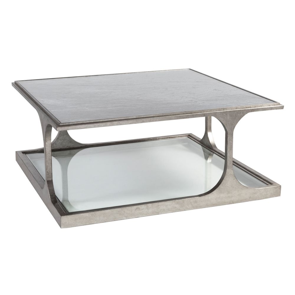 Coffee Tables Bond Street Silver Square Cocktail Table - Silver Leaf