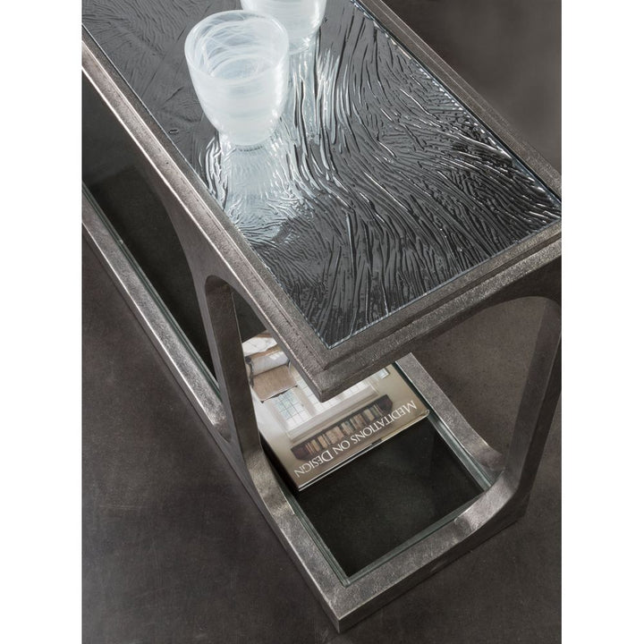 Console Tables Bond Street Silver Sofa Table - Silver Leaf