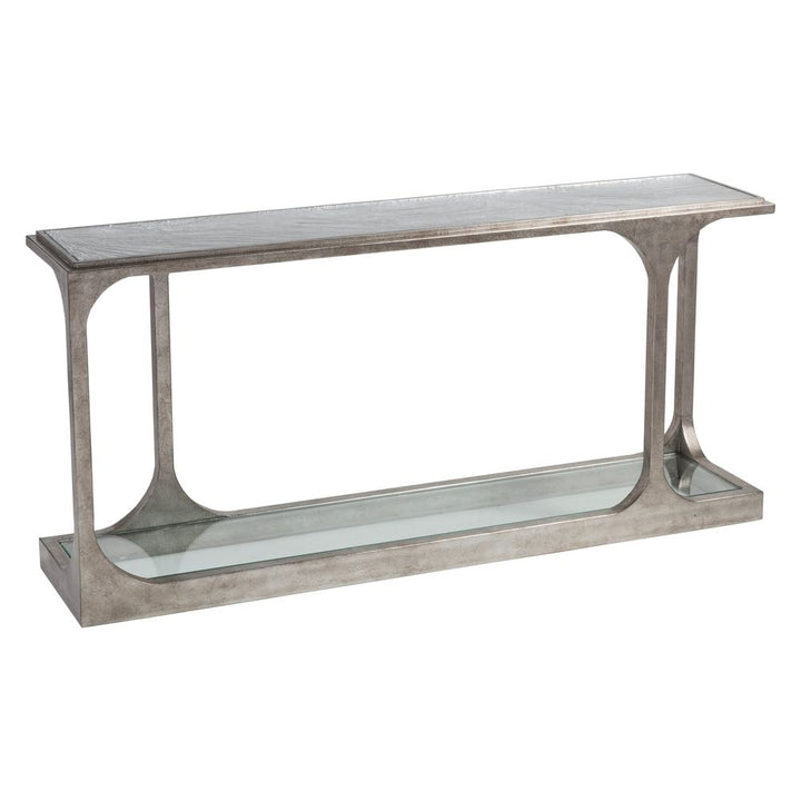 Console Tables Bond Street Silver Sofa Table - Silver Leaf
