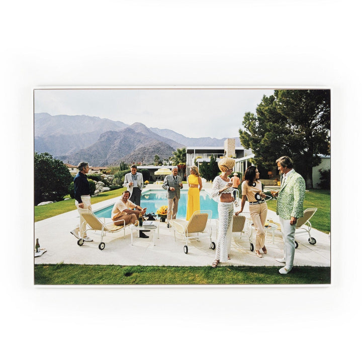 Desert Soiree by Slim Aarons - White Maple Floater