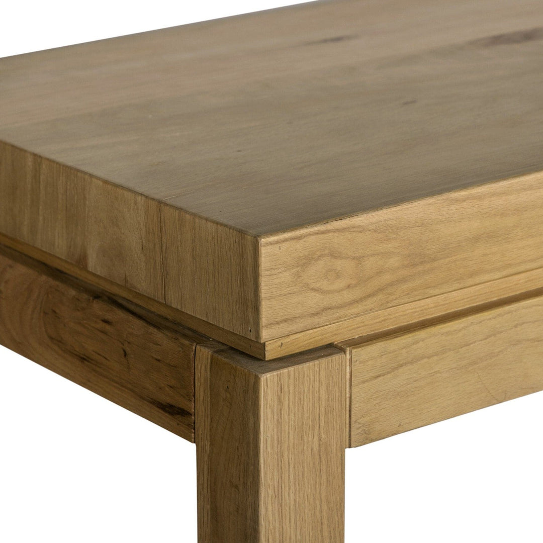 Emerson Console Table With Floating Top - Warm Natural Oak