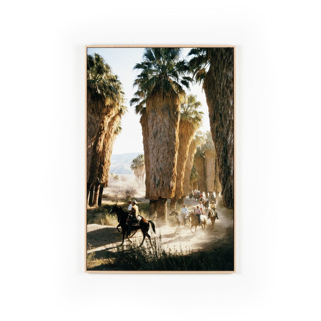 Desert Riders by Slim Aarons - Vertical Grain White Oak Floater