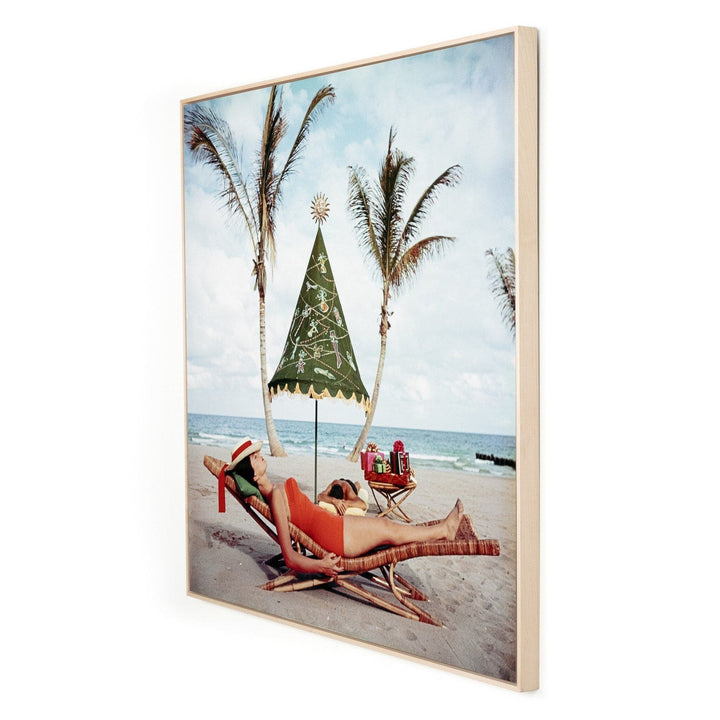 Coastal Breeze by Slim Aarons - Natural Maple Floater