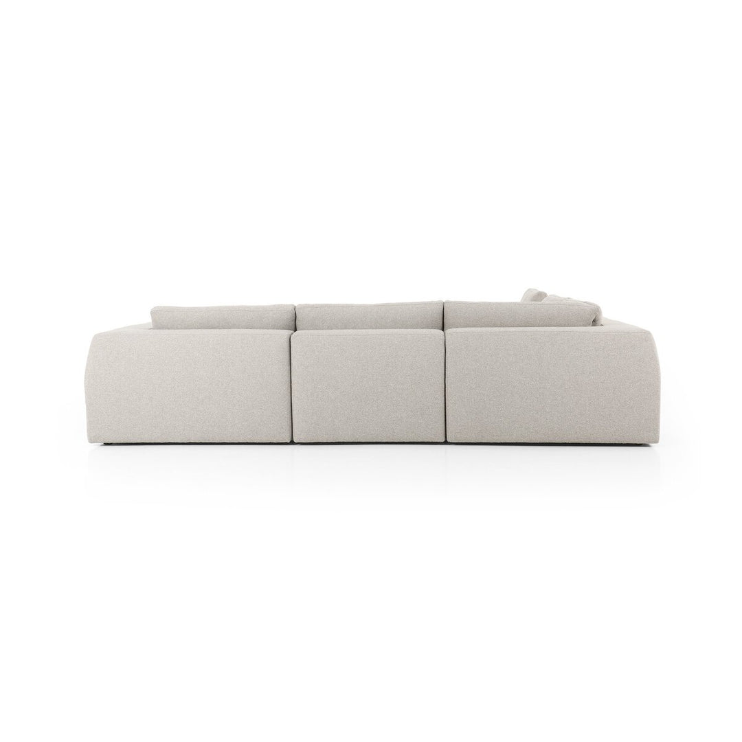 Kaylee 5-Piece Sectional - W/ Ottoman - Torrance Silver