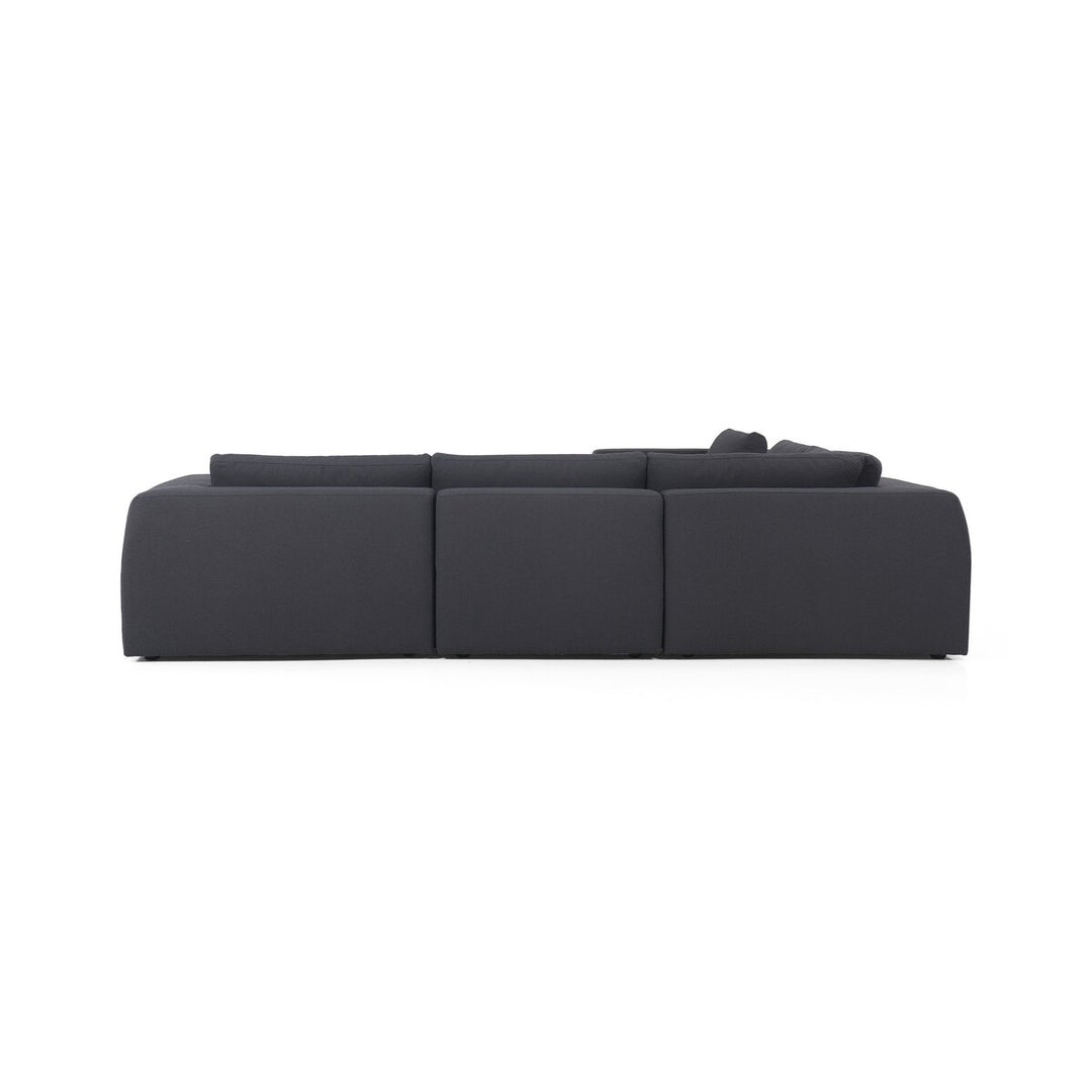 Kaylee 5-Piece Sectional - W/ Ottoman - Fiqa Boucle Charcoal