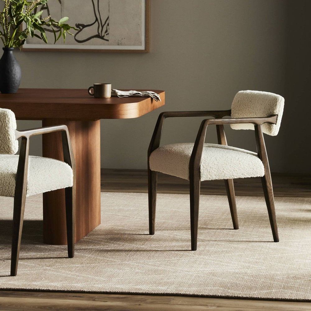 Dining Chairs Ivy Dining Armchair - Sheepskin Natural