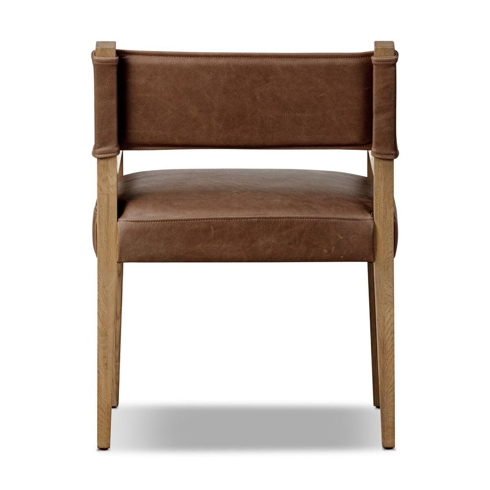 Ferris Dining Armchair: Palermo Cigar - Light Oak