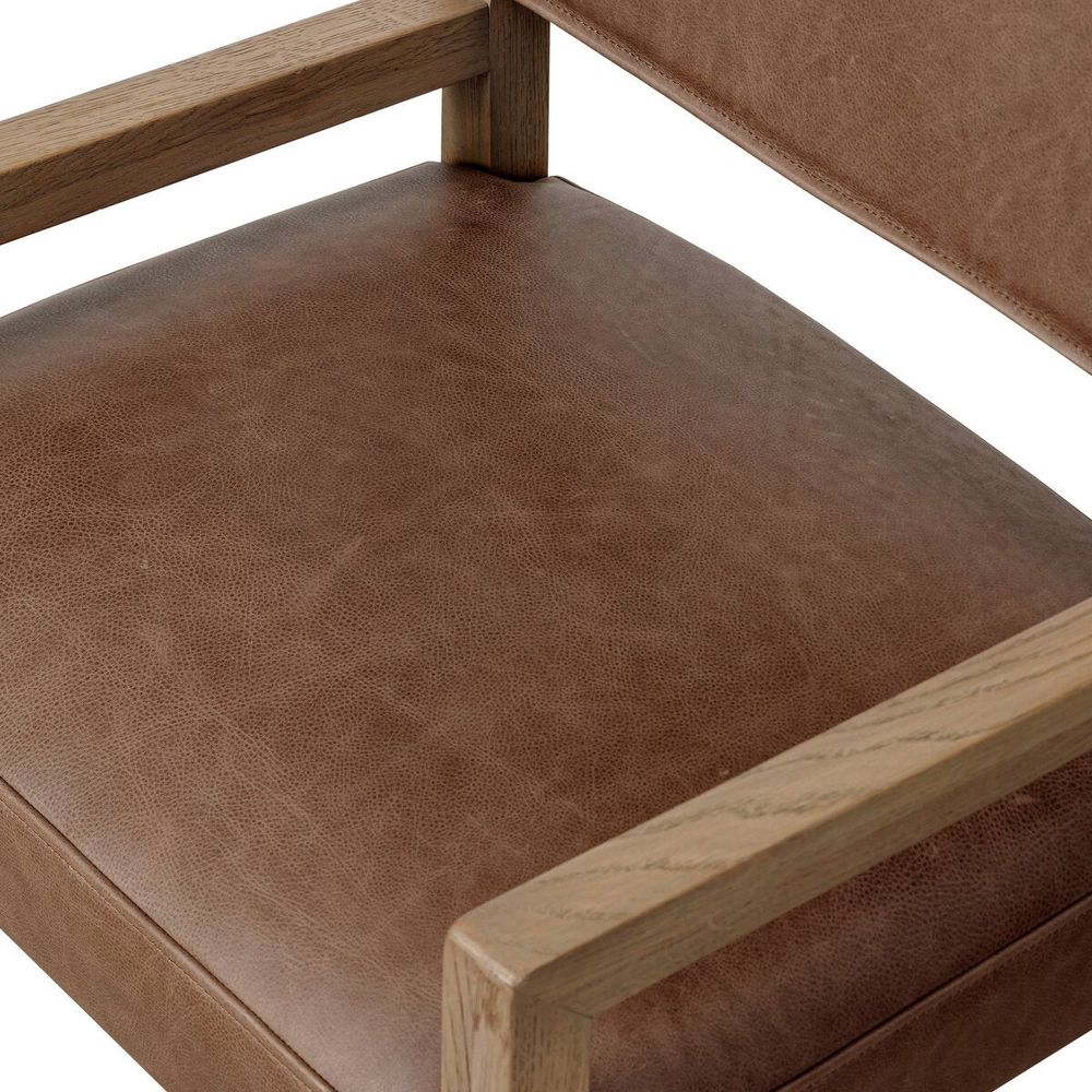 Ferris Dining Armchair: Palermo Cigar - Light Oak