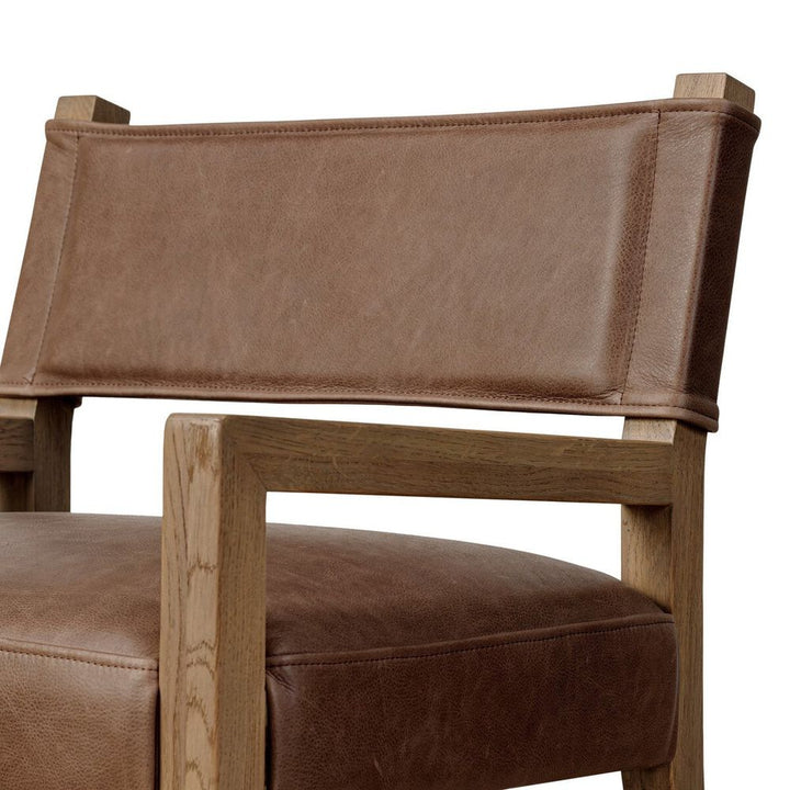 Ferris Dining Armchair: Palermo Cigar - Light Oak