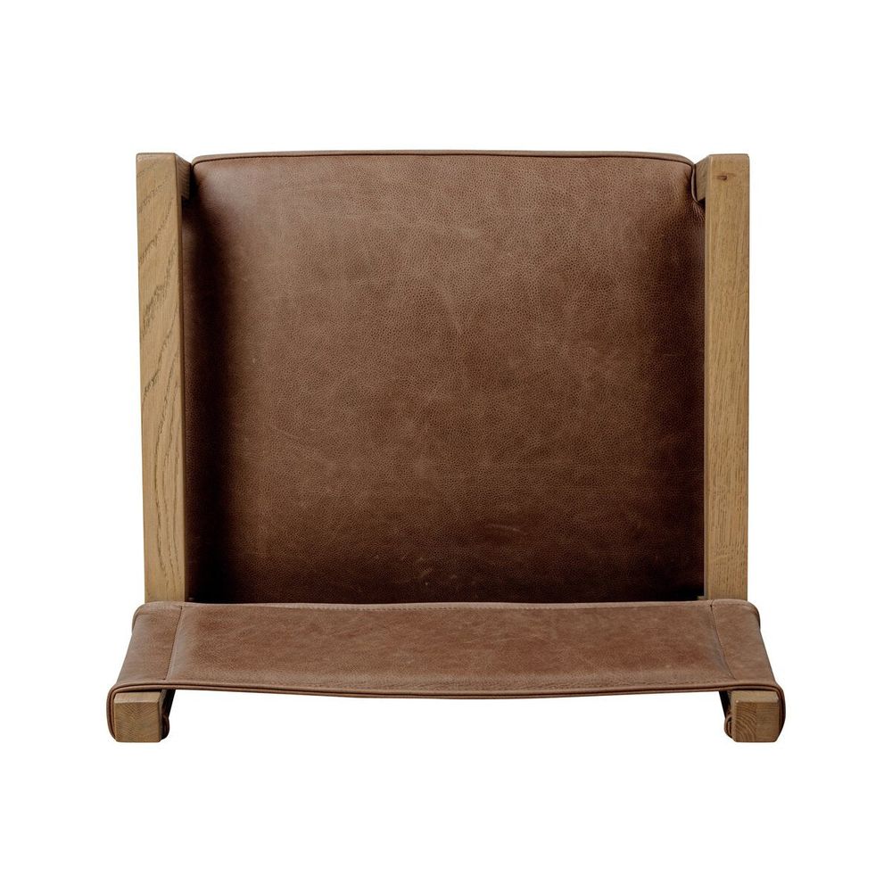 Ferris Dining Armchair: Palermo Cigar - Light Oak
