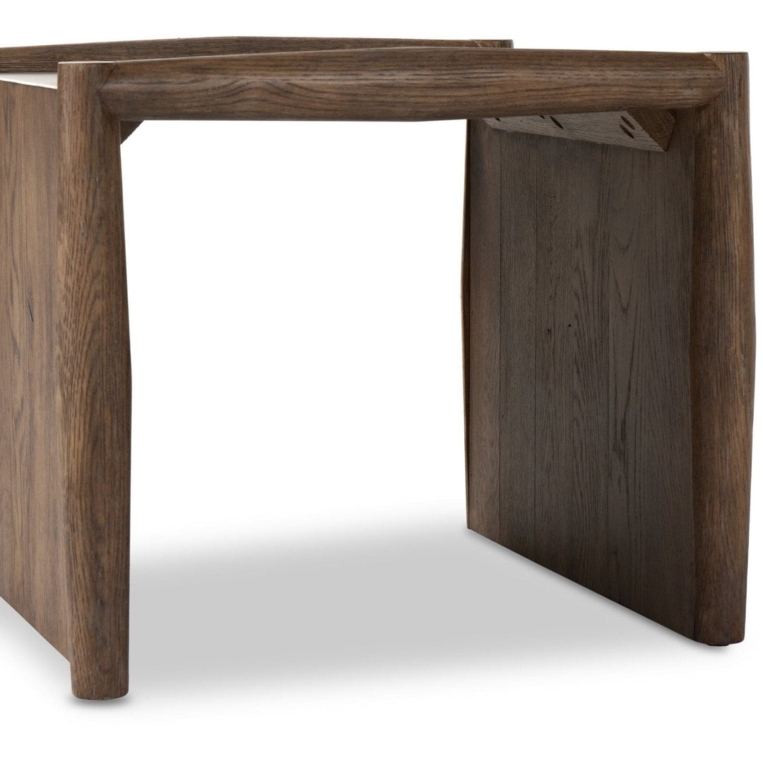 Harrison End Table - Weathered Oak