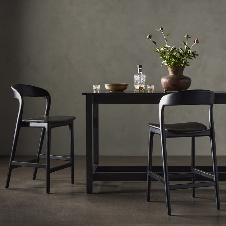 Asher Bar + Counter Stool - Counter - Sonoma Black