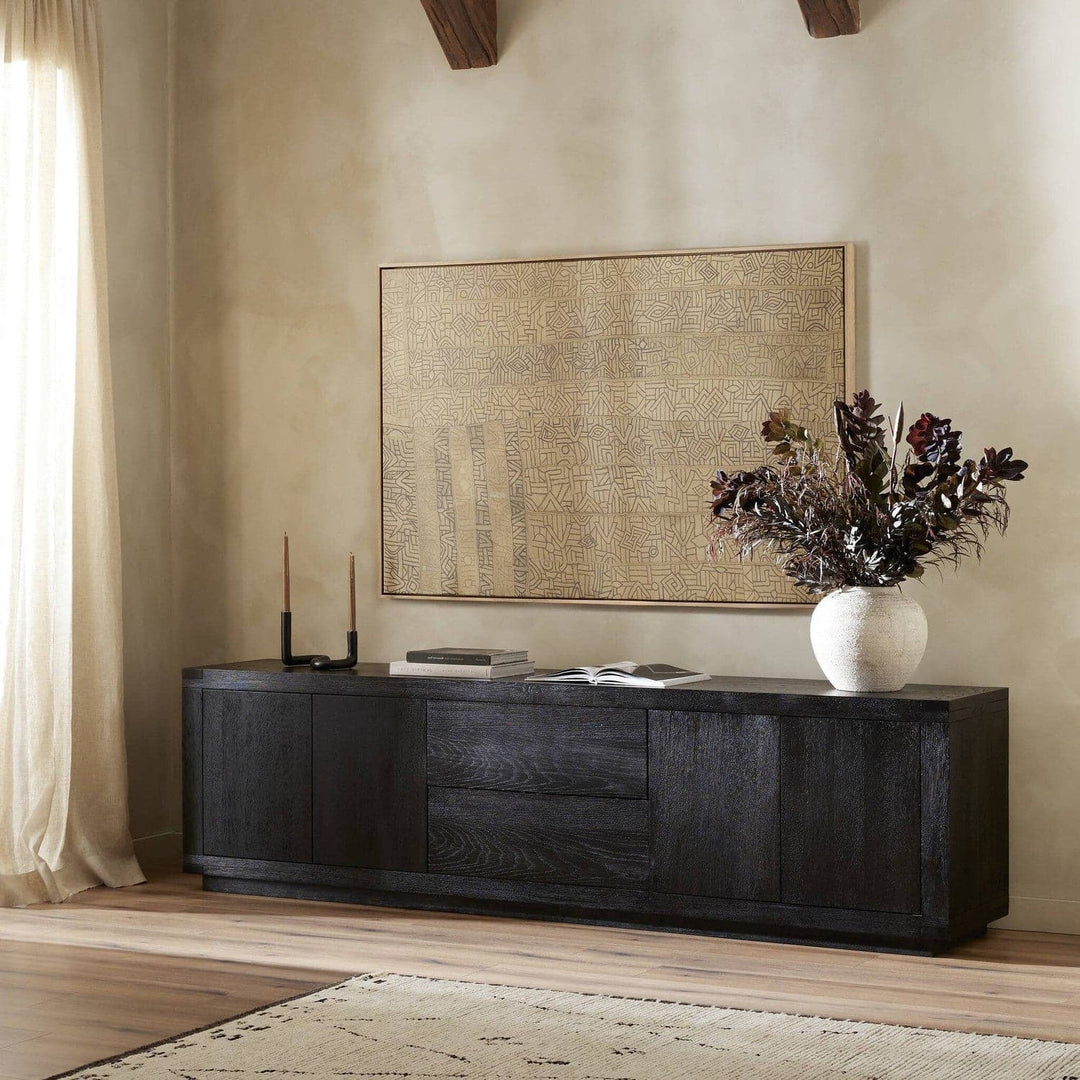 Harvey Media Console - Worn Black