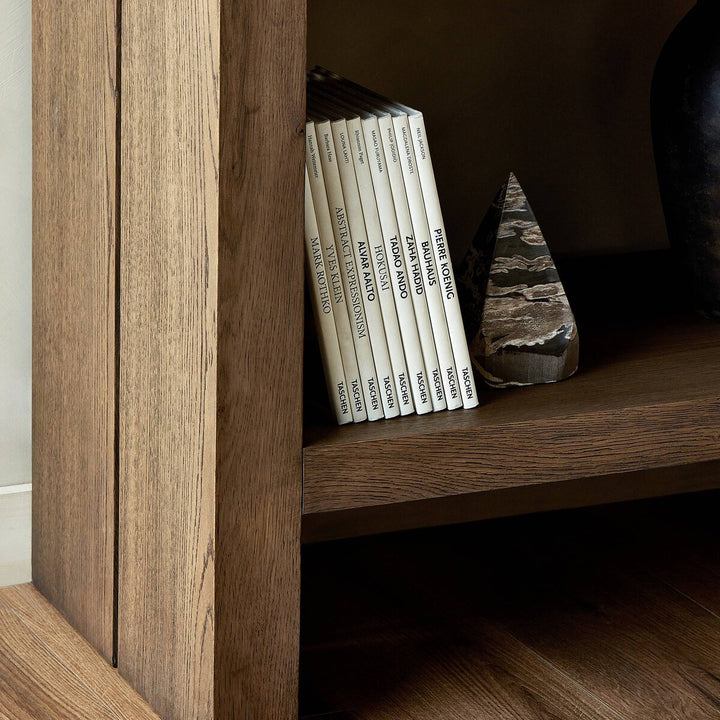 Harvey Bookshelf - Worn Oak Veneer