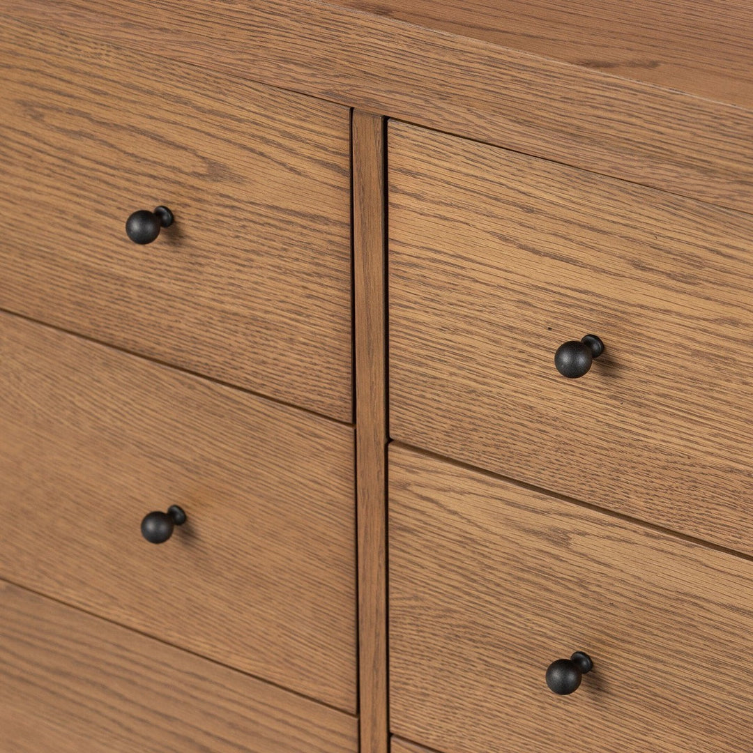 Donovan 6 Drawer Dresser - Amber Oak