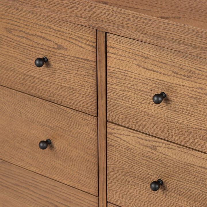 Donovan 6 Drawer Dresser - Amber Oak