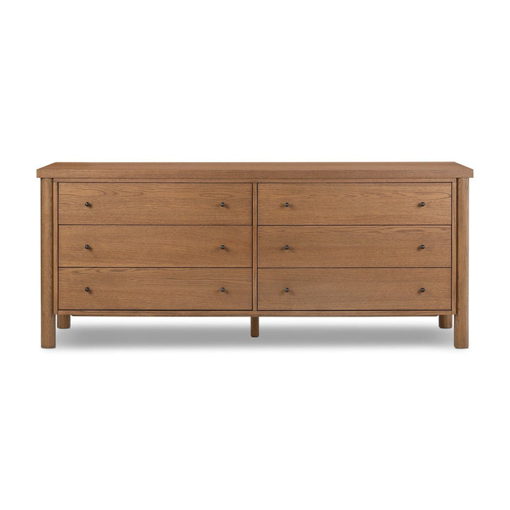 Donovan 6 Drawer Dresser - Amber Oak