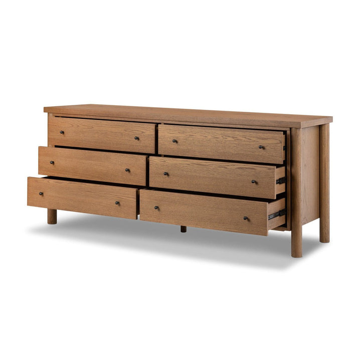 Donovan 6 Drawer Dresser - Amber Oak