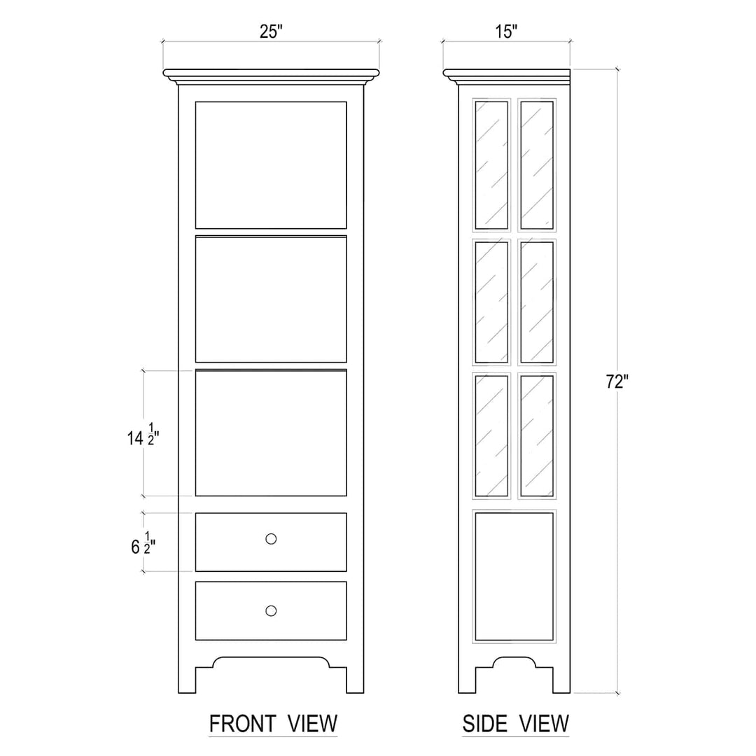 Aries 2 Drawer Bookcase-Bramble-BRAM-23645OCB-Bookcases & Cabinets-4-France and Son