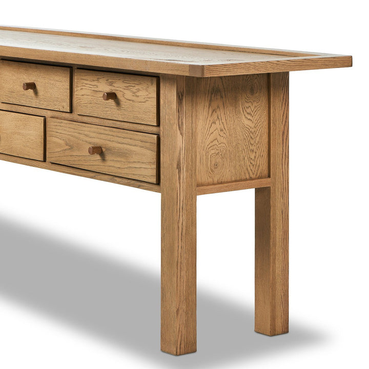 Milton Console Table - Natural Light Oak