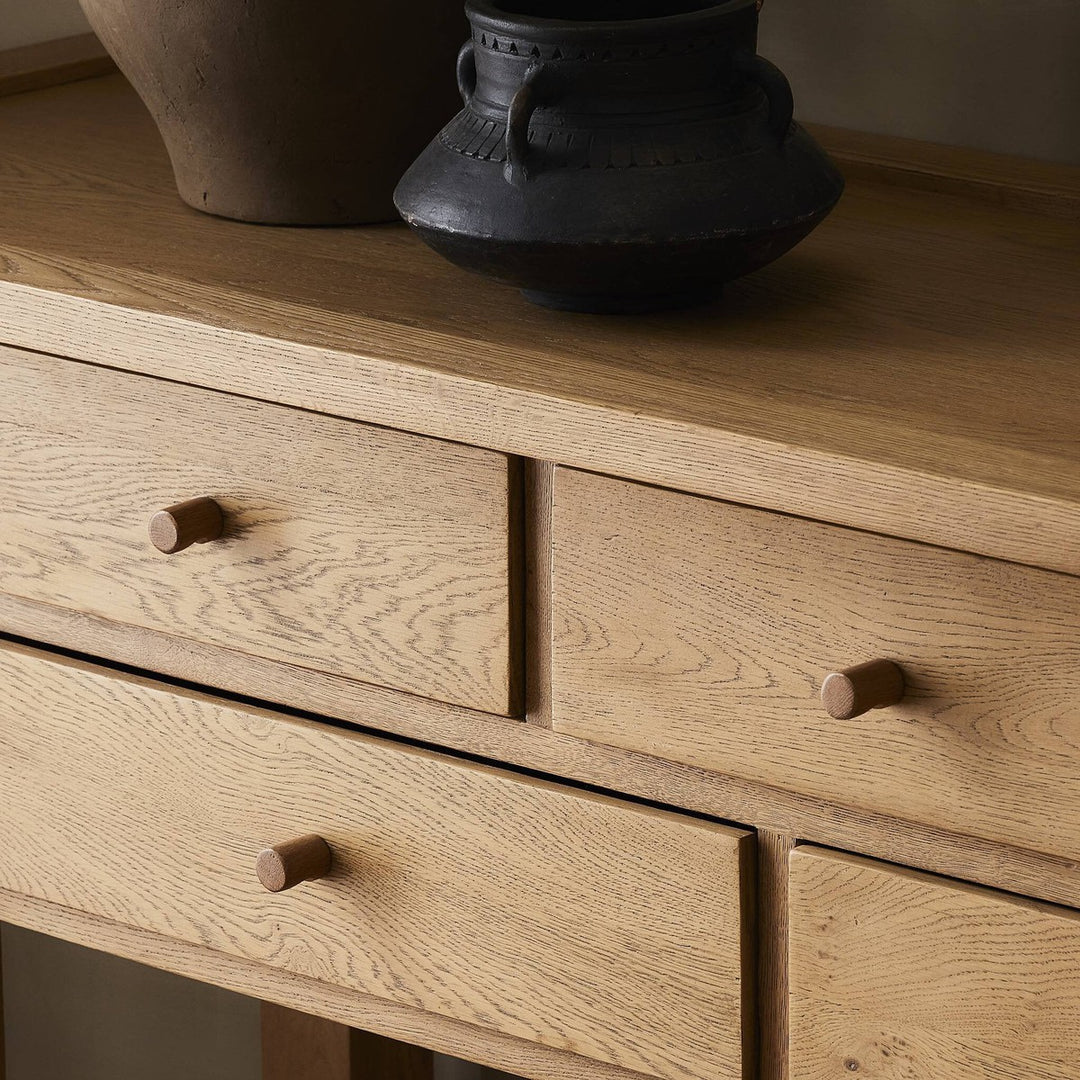 Milton Console Table - Natural Light Oak