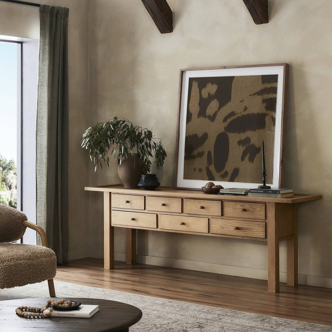 Milton Console Table - Natural Light Oak