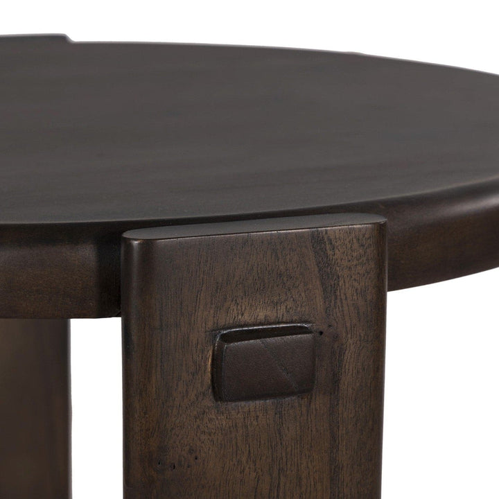 Kingston Two Tier End Table - Matte Brown Neem