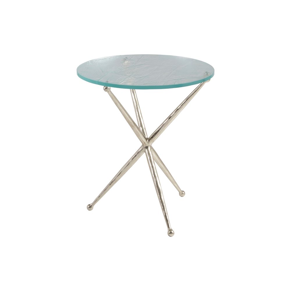 Side Tables Marcus Champagne Round End Table - Champagne