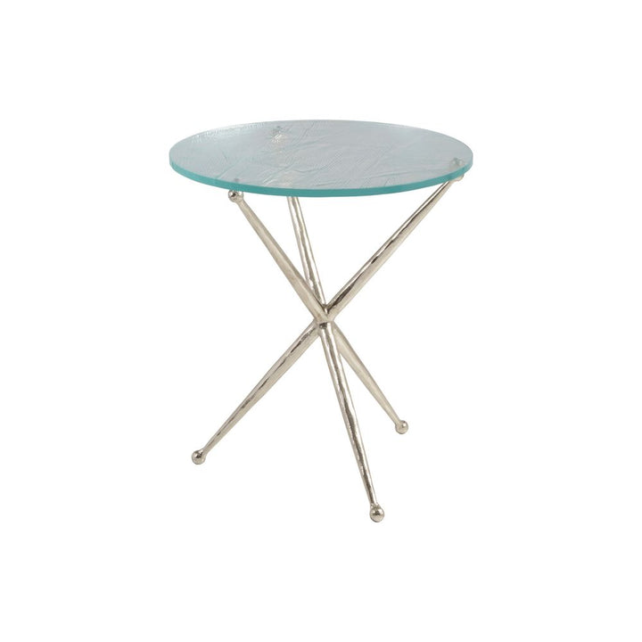 Side Tables Marcus Champagne Round End Table - Champagne