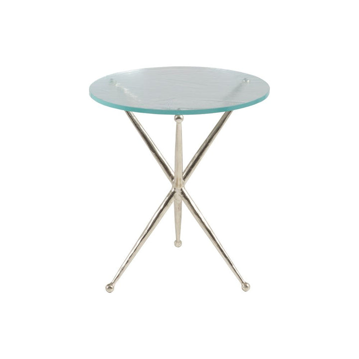 Side Tables Marcus Champagne Round End Table - Champagne
